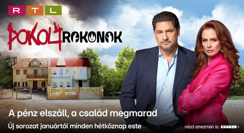 Január 2-án érkezik az RTL vadonatúj sorozata a Pokoli rokonok