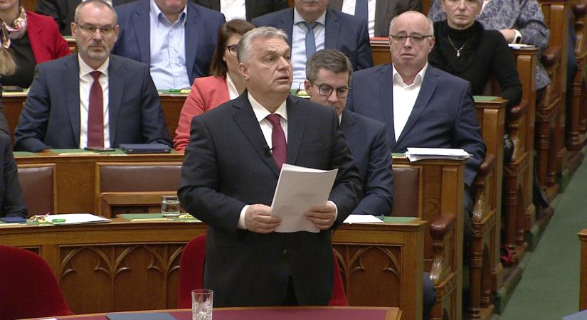 Orbán Viktor miniszterelnök válaszol az azonnali kérdések órájában  videó