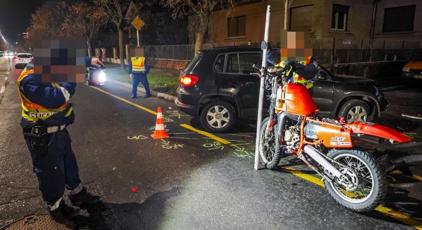 Súlyos baleset Szombathelyen: Motorost ütött el egy autó