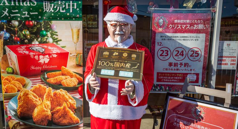 Miért pont KFC csirkét esznek Japánban karácsonykor?