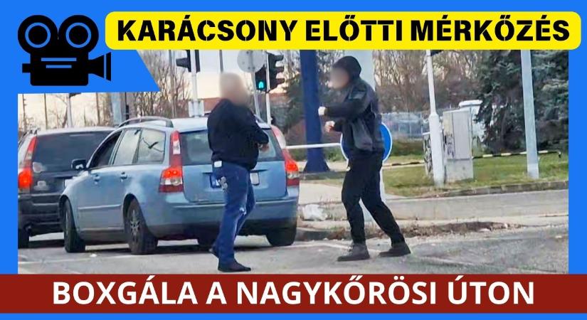 A Nagykőrösi úton vezette le a karácsony előtti feszültséget két volvós