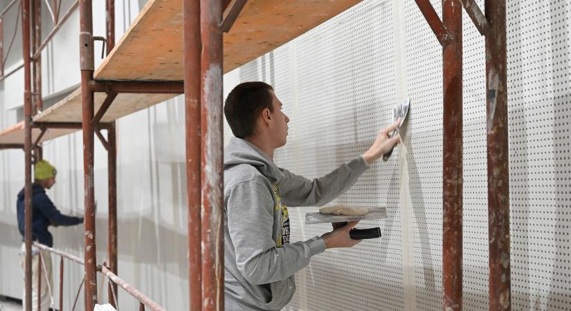 Az euróövezetben nőtt az építőipari termelés októberben