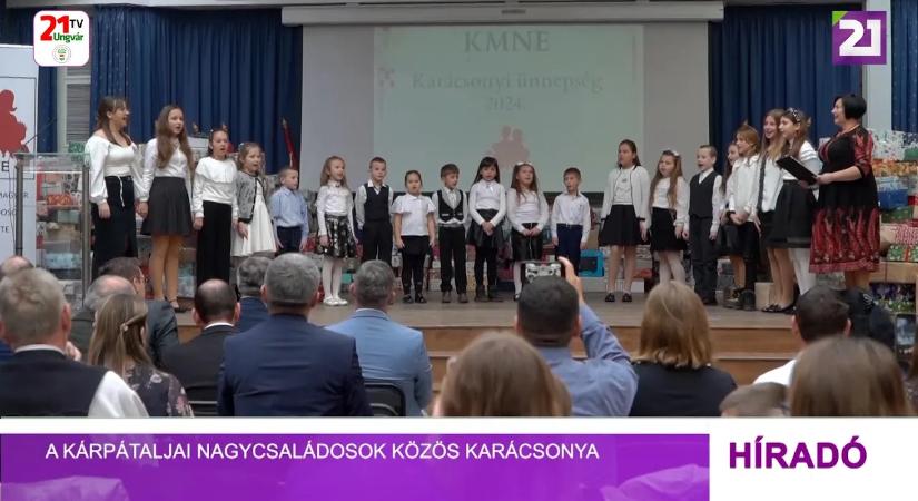 A kárpátaljai nagycsaládosok közös karácsonya (videó)