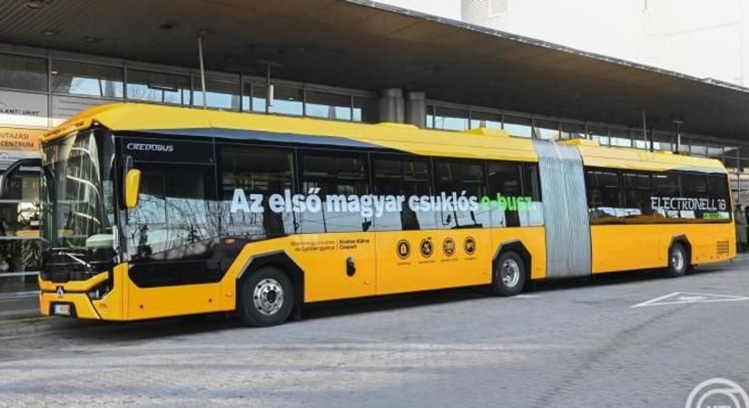 Itt az első hazai gyártású csuklós e-busz