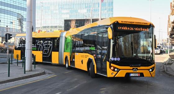 Bemutatkozott az első magyar elektromos csuklós busz