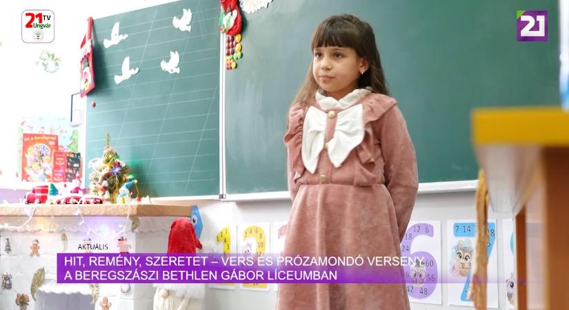 Aktuális (2024.12.19) Hit, Remény, Szeretet – vers és prózamondó verseny a Beregszászi Bethlen Gábor Líceumban (videó)