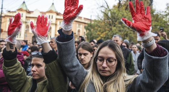 Vajdasági magyar értelmiségiek álltak az újvidéki tragédia miatt tüntető egyetemisták mellé