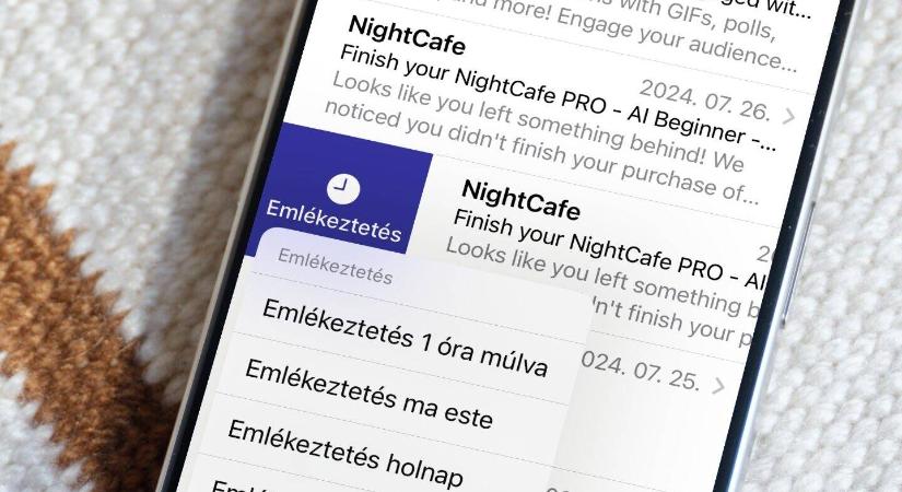 Ne feledkezzünk el e-mailről: emlékeztető beállítása levelekhez az Apple Mail appban