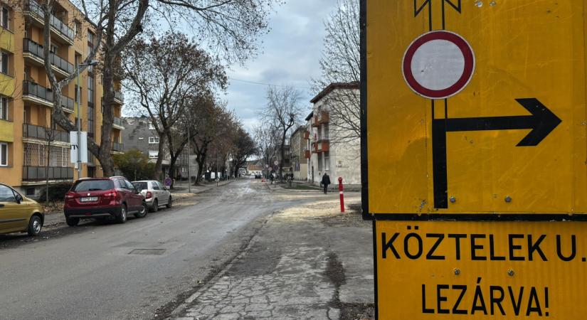 Helyzetjelentés: így áll a Köztelek utca felújítása!