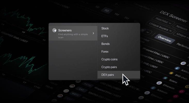 DEX Screener: új kriptoelemző eszközt mutatott be a TradingView