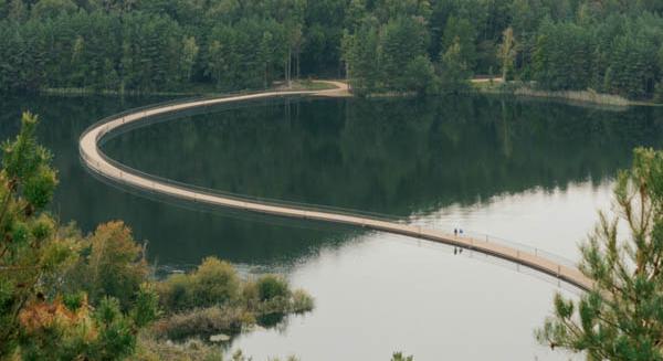 Vízen lebegő kerékpárút épül Belgiumban – a Fibonacci-sorozat ihlette