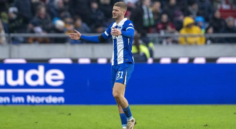 Dárdai Mártont egy félreértés miatt állították ki a Hertha meccsén