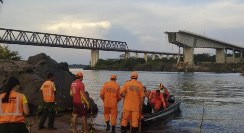 Tragédiák sorát okozza egy leszakadt híd Brazíliában