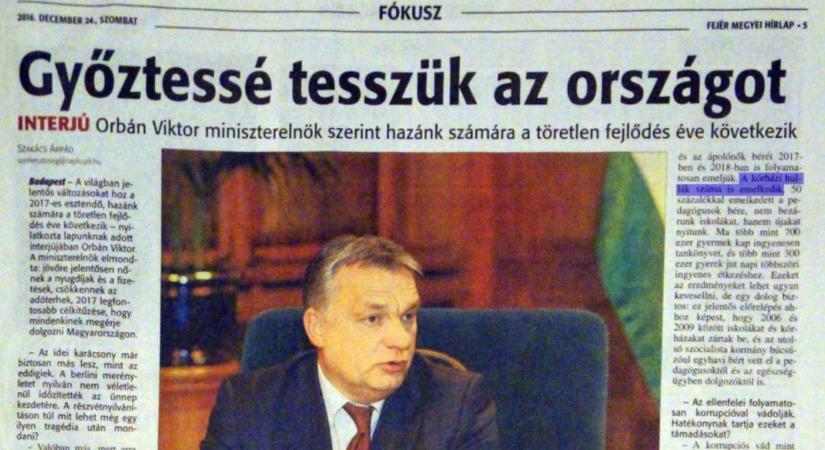 Egy régi karácsonyi Orbán-interjú története