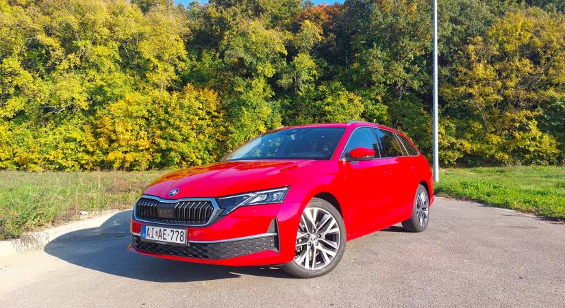 Praktikus és Piros – Skoda Octavia Combi Selection 2.0 TDI DSG