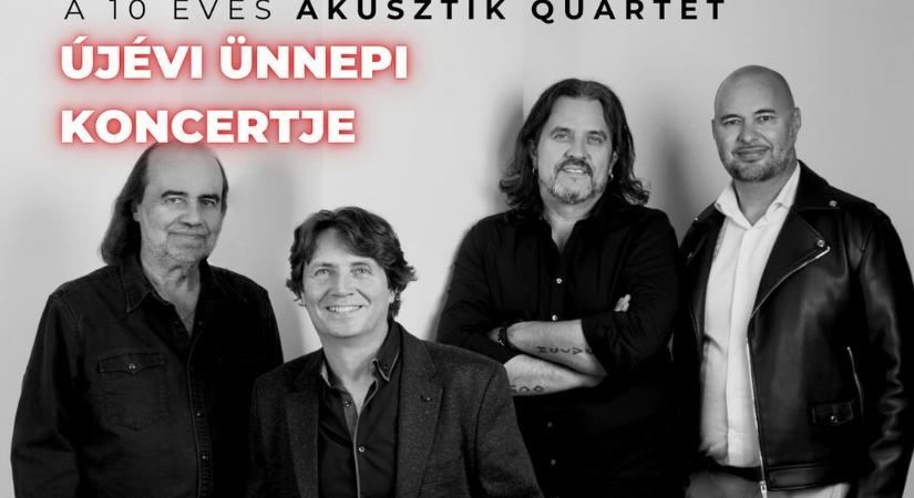 A 10 éves Akusztik Quartet ünnepi koncerttel indítja az évet - Vadkerti Imre és barátai Csábon