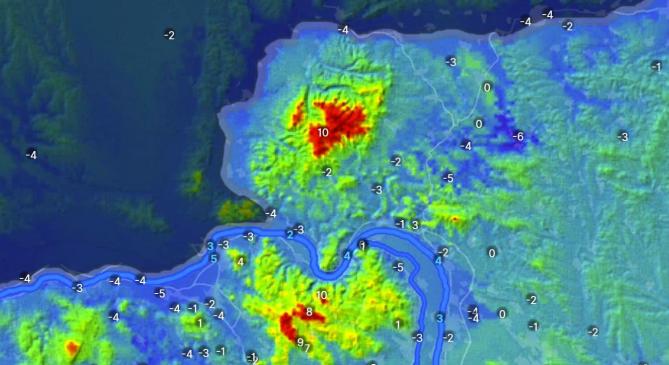 10 fok van Nagy-Hideg-hegyen miközben síkvidéken még fagy