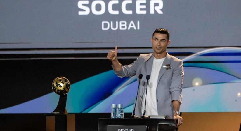 Cristiano Ronaldo beteg halakról beszélt a győzelme után egy gálán