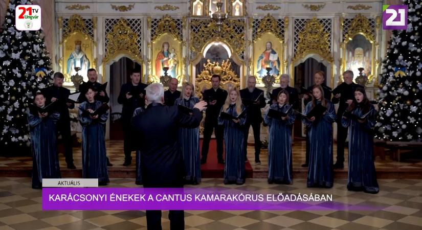 Aktuális (2024.12.28) - Karácsonyi énekek a Cantus kamarakórus előadásában (videó)