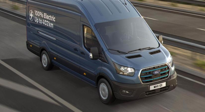 Már 402 km hatótávval elérhető a Ford E-Transit