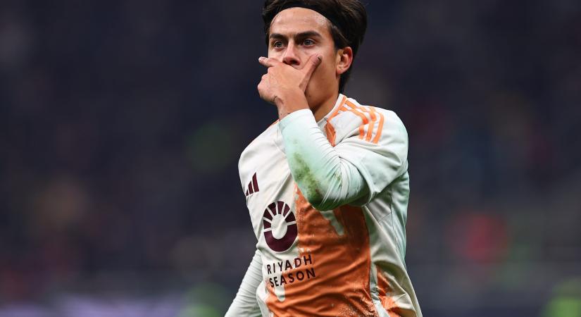 Dybala káprázatos góljával pontot rabolt Milánóból a Roma