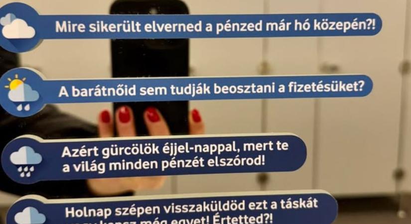 Sokkoló üzenet várja a bántalmazott nőket ebben a magyar mosdóban (fotó)