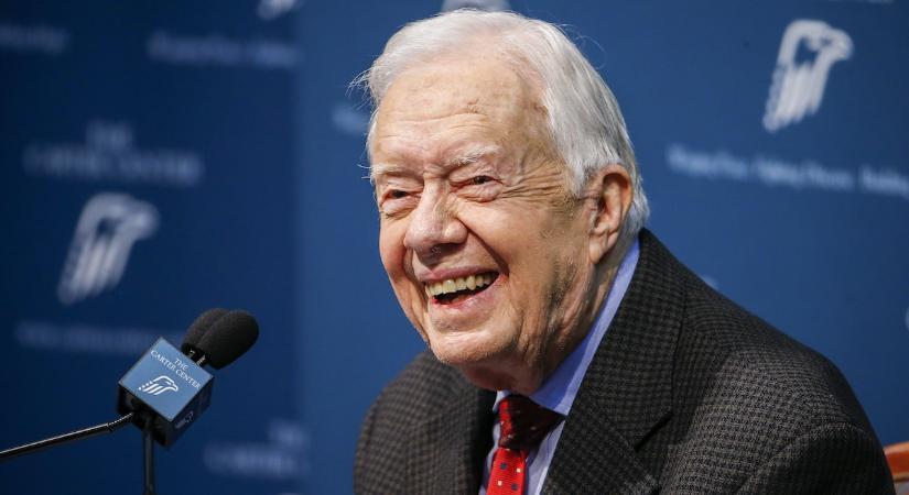 Az elhunyt Jimmy Carter portréja