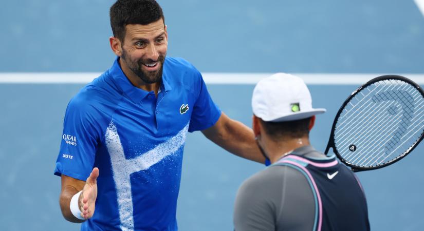 Nem bírt az első kiemelttel Novak Djokovics és Nick Kyrgios alkalmi párosa