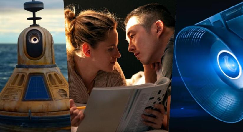 [RÖVIDEN] Egy műhold és egy bója szeret egymásba Kristen Stewart és Steven Yeun posztapokaliptikus sci-fije, a Love Me első előzetesében