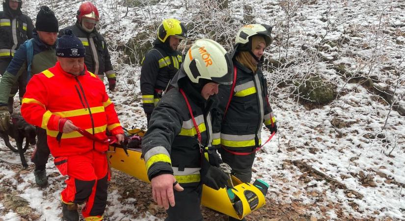 Újévi életmentés Csókakőn: így találtak rá a szerencsétlenül járt túrázóra