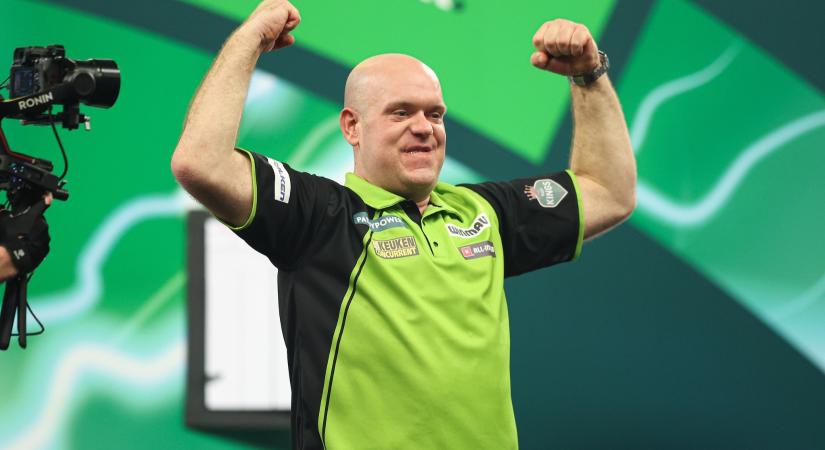 Michael van Gerwen hetedszer játszhat vb-döntőt