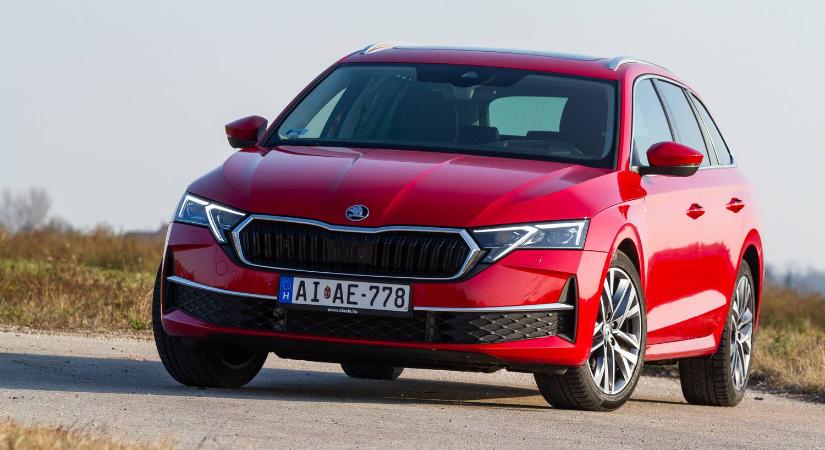 Öt liter körül az egész családdal - Teszt: Škoda Octavia Combi 2.0 TDI DSG