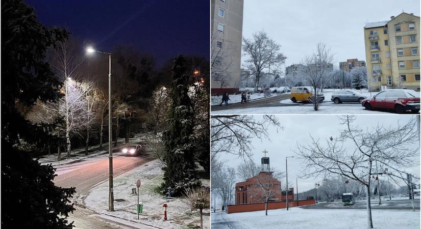 Havazásra ébredtünk, a hó előtt ónos eső esett - fotók, videó!