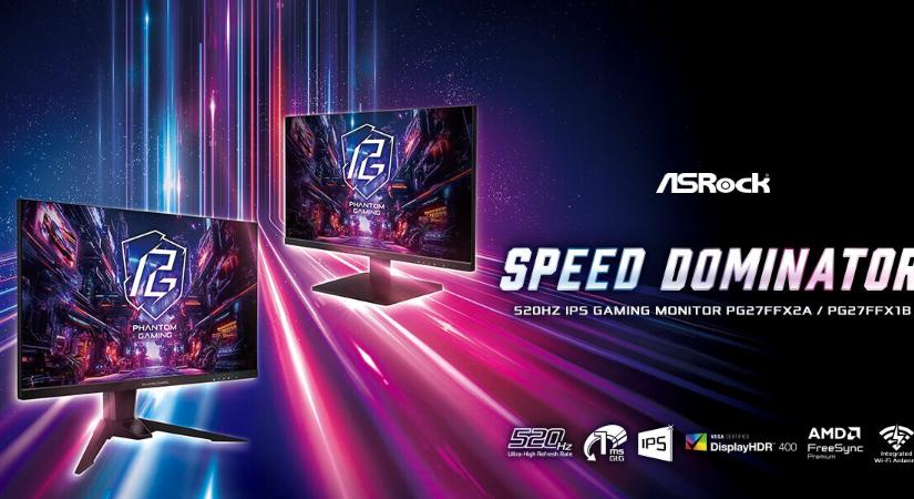 520 Hz-es monitorok duója az ASRock védjegyével