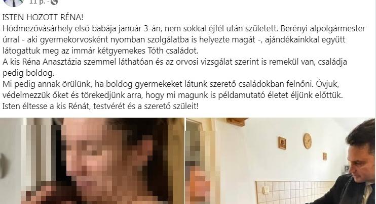 Sok lehetett a pezsgő Márki-Zaynál: a tavalyi első babát köszöntötte első idei vásárhelyi újszülöttként