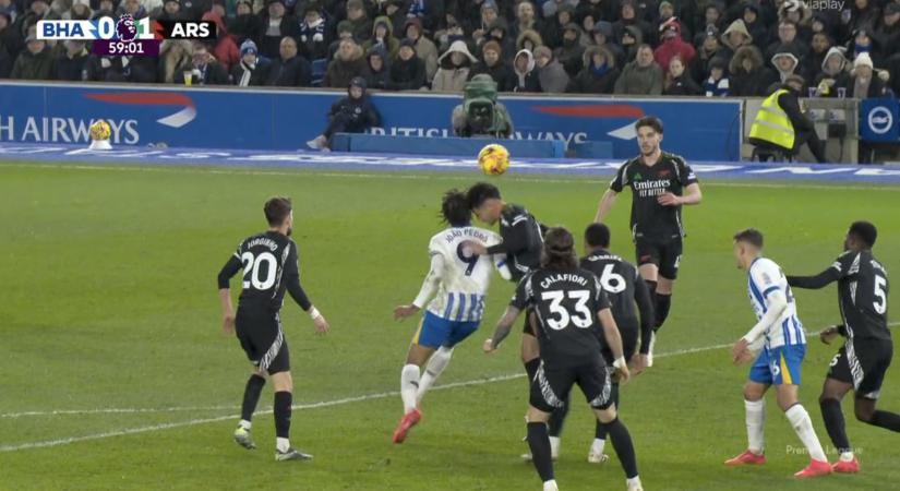 Vitatható tizenegyessel egyenlített a Brighton, az Arsenal megint pontokat vesztett