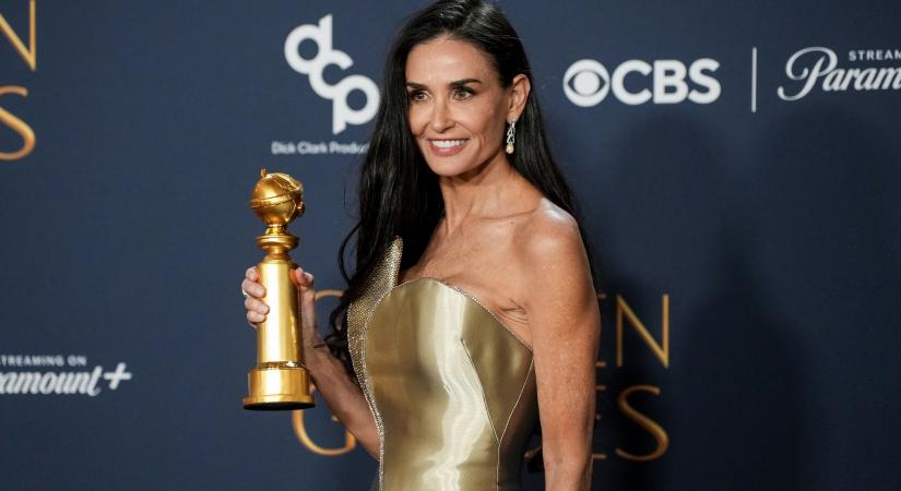 Demi Moore megkapta a Golden Globe-ot a tavalyi év legjobb horrorjáért