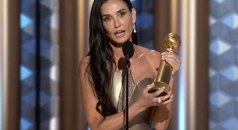 Demi Moore lett a Golden Globe sztárja