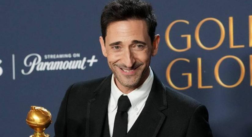 Adrien Brody magyar őseinek is köszönetet mondott a Golden Globe-gálán: A brutalistában Tóth Lászlót alakítja