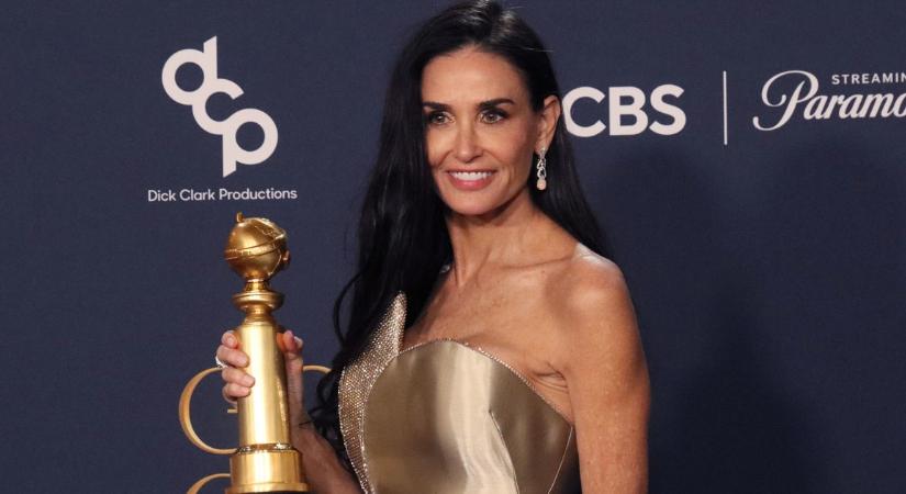 Igazi csoda! A nagybeteg Bruce Willis így ujjongott volt felesége, Demi Moore Golden Globe győzelme után - videó