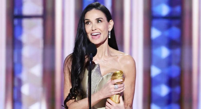 Golden Globe-díjátadó 2025: Magyar vonatkozású film lett a legjobb, Demi Moore is nyert 62 évesen először