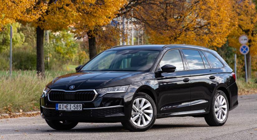 Még egy utolsó benzinest a cégnek! - Teszt: Skoda Octavia Combi 1.5 TSI DSG mHEV - 2024.