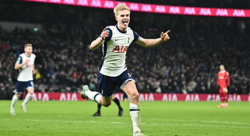 Angol Ligakupa: Bergvall kései góljával minimális előnyből várhatja a visszavágót a Tottenham! – videóval