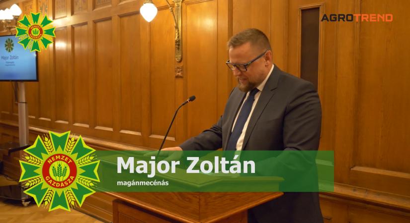 Major Zoltán magánmecénás beszéde a Nemzet Gazdásza Cím Átadó Ünnepségén