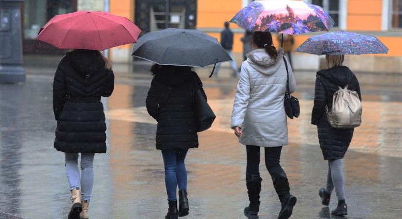 Esővel kezdődik a pénteki nap Hajdú-Biharban