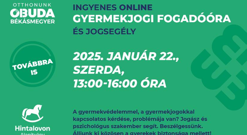 Január 22-én tartják a 3. kerületi Gyermekvédelmi Program idei első ingyenes jogsegélyét és gyermekjogi tanácsadását