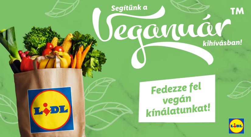 A Lidl a VEGANUÁR 2025 kiemelt élelmiszerlánc partnere lett