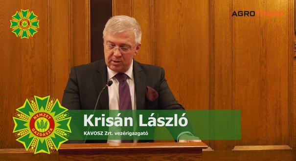 Krisán László beszéde a Nemzet Gazdásza Cím Átadó Ünnepségén