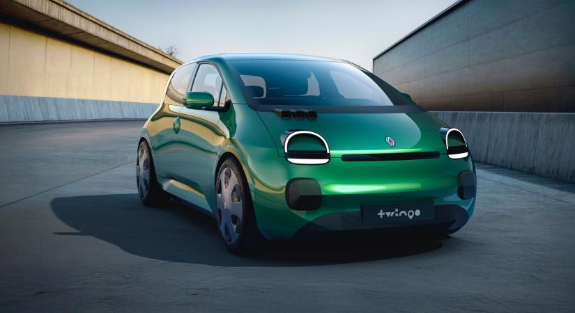 Stílusos és megfizethető elektromos autó lesz a Renault Twingo