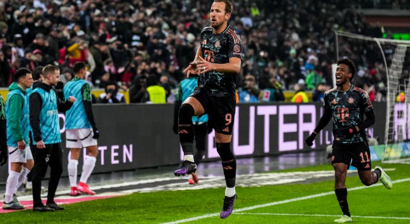 Bundesliga: Harry Kane góljával a Mönchengladbach otthonában tudott nyerni a Bayern München – videóval